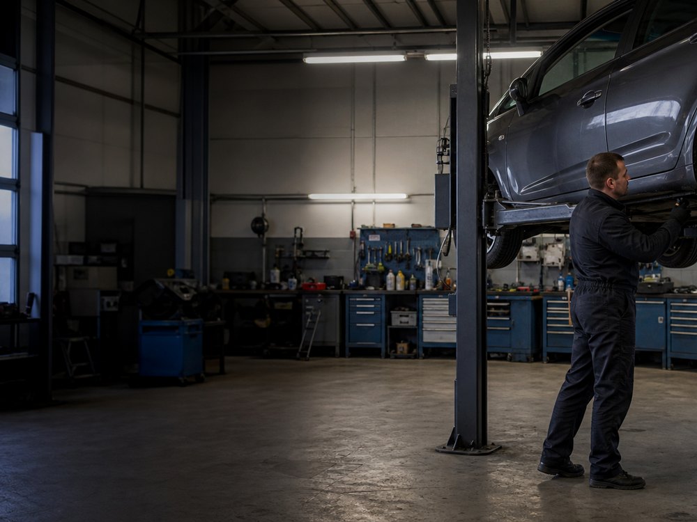 Bendras Kalnupės autoservisas dirbtuvių vaizdas
